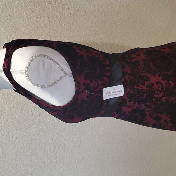 Windsor burgundy / black dress NWT - Picture 6 of 11